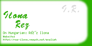 ilona rez business card